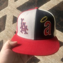 New Era 59Fifty Los Angeles Angels Logo Pinwheel Hat