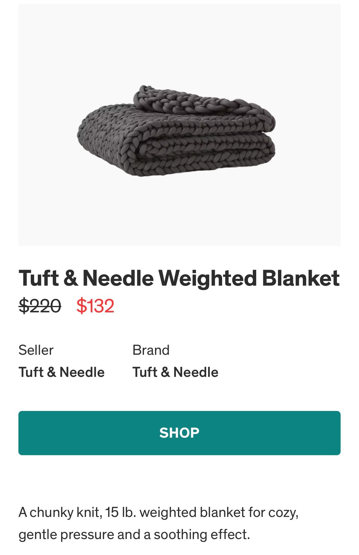 Tuft And Needle Weighted Blanket