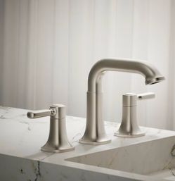 Kohler Terzet Widespread Bathroom Sink Faucet [1PREC34946-4D-2MB-AB]New brushed nickel