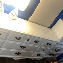 Long Dresser & Two Night Stands 