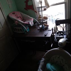 A Wooden table Dark Brown