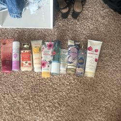 assortment of lotions and sprays BABW