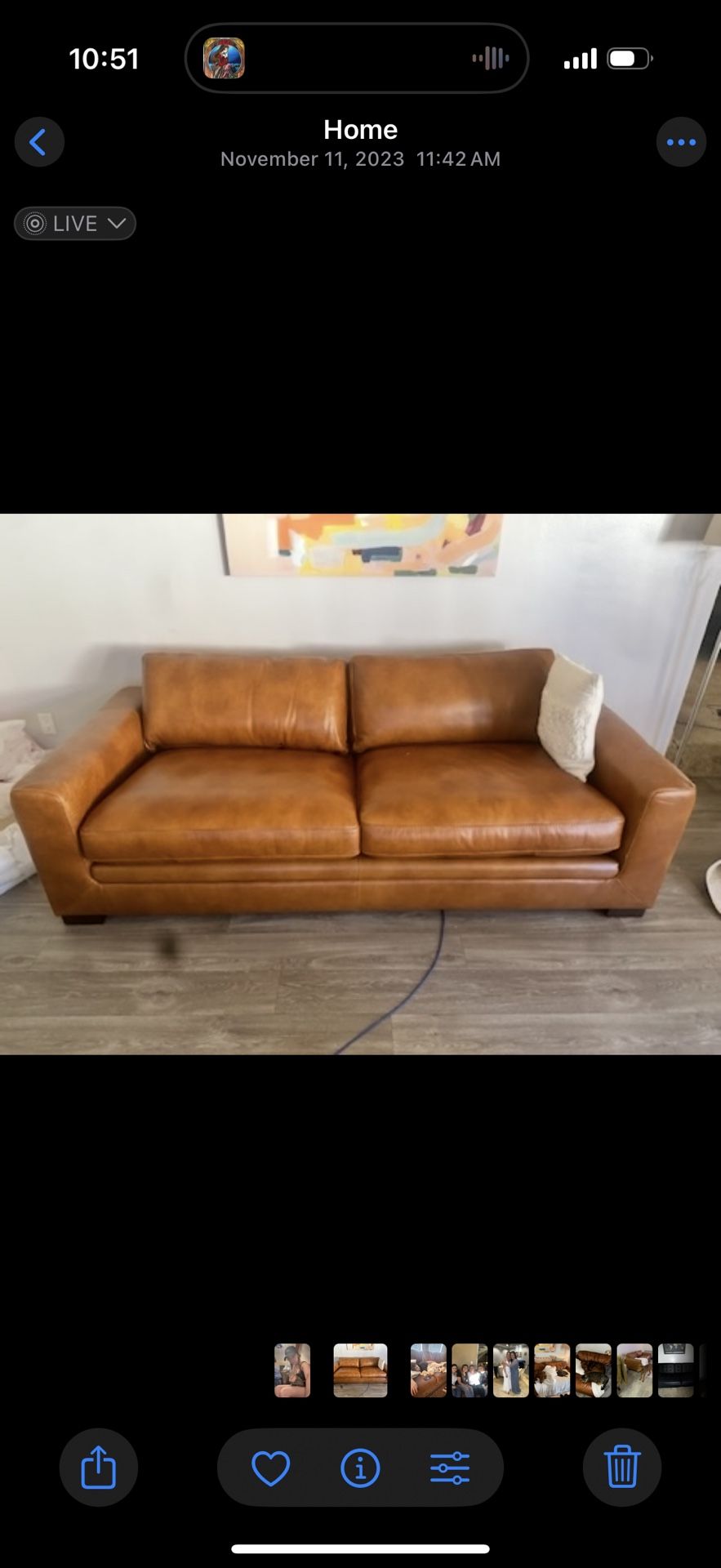 Leather Couch 