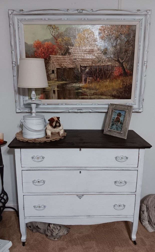 Mid 20th Century 3 Drawer Dresser