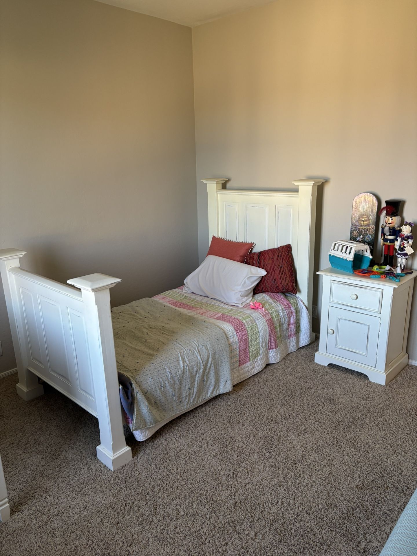 Twin Bed With Nightstand