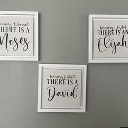 Framed Canvas Wall Art Trio