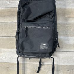 Nike Utility Speed Backpack Black Reflective Straps Air Mesh Bag Canvas