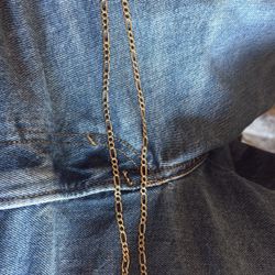 10k Gold Hollow Figaro Necklace