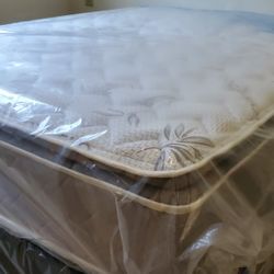 Cooling Bamboo Pilloatop Mattress Set New