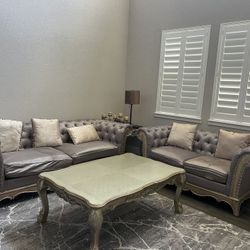 Sofa Loveseat Table Side Table And Entry Table 