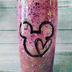 Mickey  Mouse Love Custom Tumbler