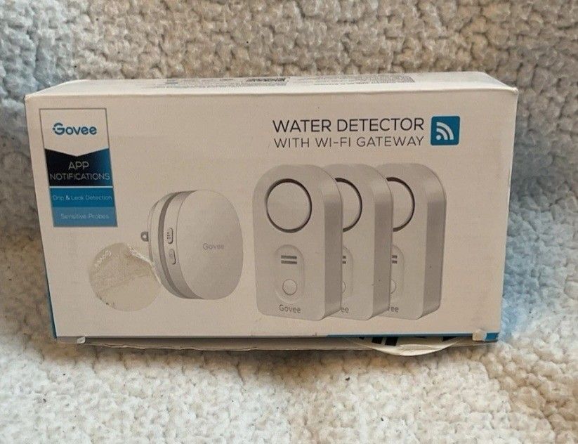 Govee WiFi Water Sensor 3 Pack, Smart Water Leak Detector.