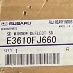 13-17 OEM Subaru Crosstrek Window Deflectors