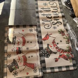 Set of Two Christmas Rug