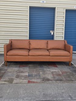 West Elm Leather Sofa