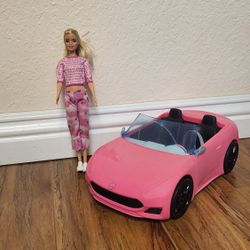 Barbie Doll And Car Toys. 