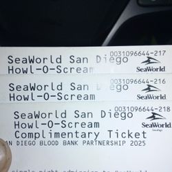 Three Hollow Scream Tickets SeaWorld San Diego