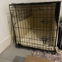 Dog Crate With Crate Cover, Bed And Bumpers