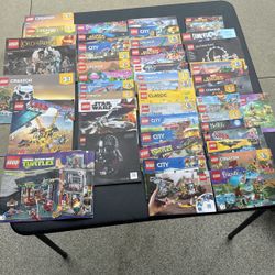 Lot Of 45 Lego Instruction Manuals Friends TMNT Disney Star Wars Lord Of The Rings Batman Creator City Super Heroes