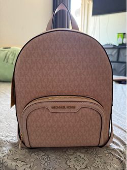 Michael kors Jaycee powder blush medium 2 zip backpack