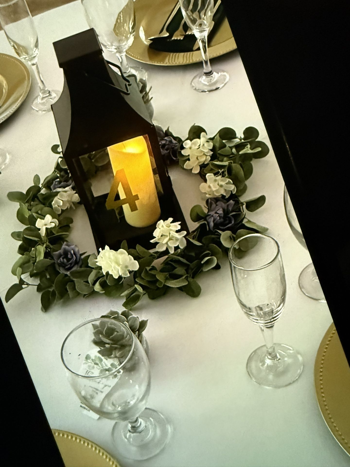 Centerpiece Greenery Circles