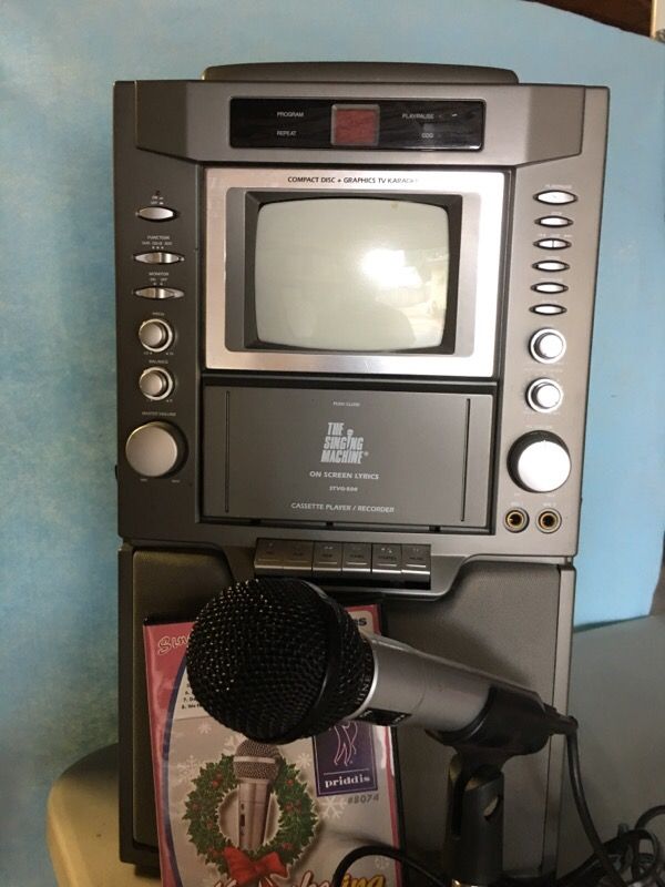 Karaoke Machine with microphone stand and DVD