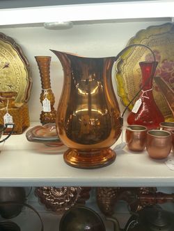Vintage Copper Pitcher with handle- Located in Shelton