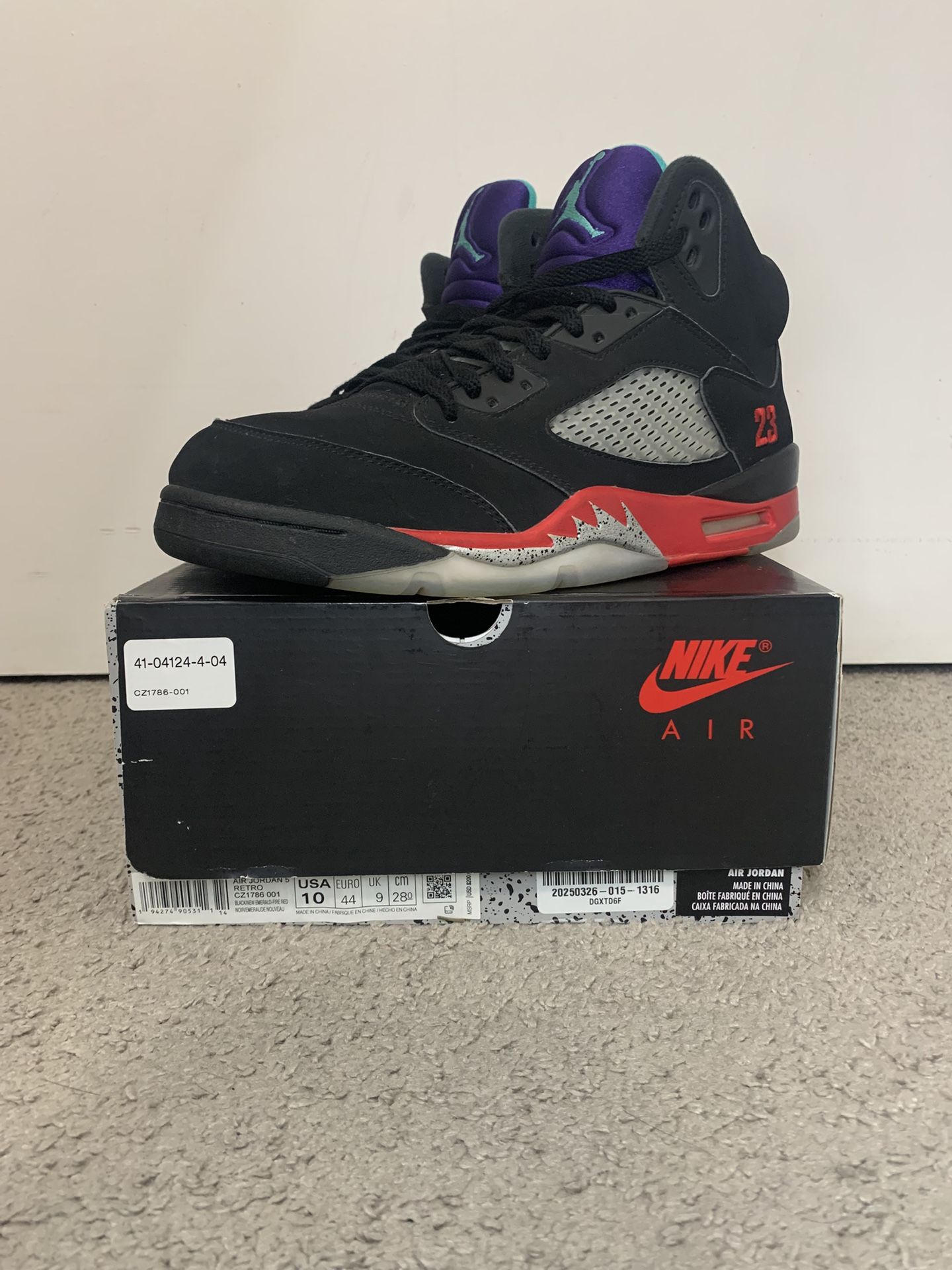 VNDS JORDAN 5 TOP 3 SIZE 10