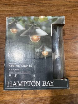 Hampton bay 11 ft string lights outdoor patio