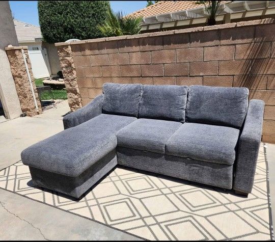 Coddle Aria Fabric Sleeper Sofa with Reversible Chaise