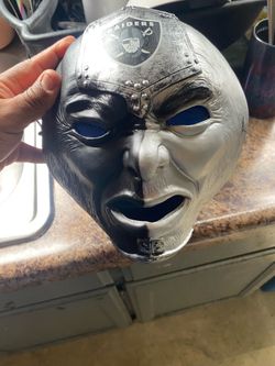 Franklin Sports Oakland Raiders NFL Fan Face Mask - Team Fan Masks for NFL Football Games and Tailgates - Sports Fan Face Mask - Face Paint Masks