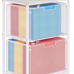 Rolling filing cabinet for letters