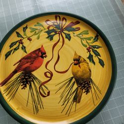 Lenox 1998 WINTER Greetings Pedestal Cake Plate