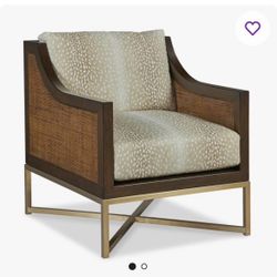 High End Imported Belize Upholstered Armchair (Originally $4600)