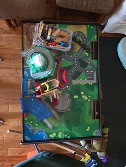 Kids train table toy set