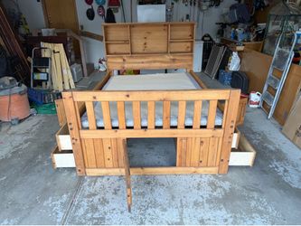 Full size Captains bed with storage