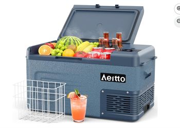 Aeitto Portable Refrigerator 26 Quart Car Fridge Freezer                 #0547
