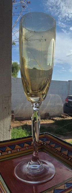Amber  Champagne Flute