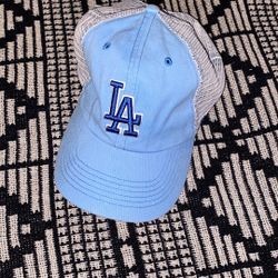 LOS ANGELES DODGERS BABY BLUE TRUCKER HAT