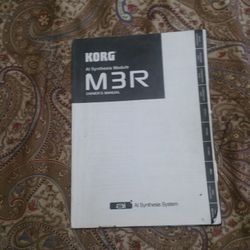 Korg M1r sound mod$20.00ule user manual 