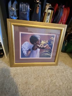 Angel with Yellow Flower Picture 