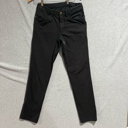 Lululemon ABC Slim Fit Pants Black Warpstreme Mens 30 Tech Chino Trousers