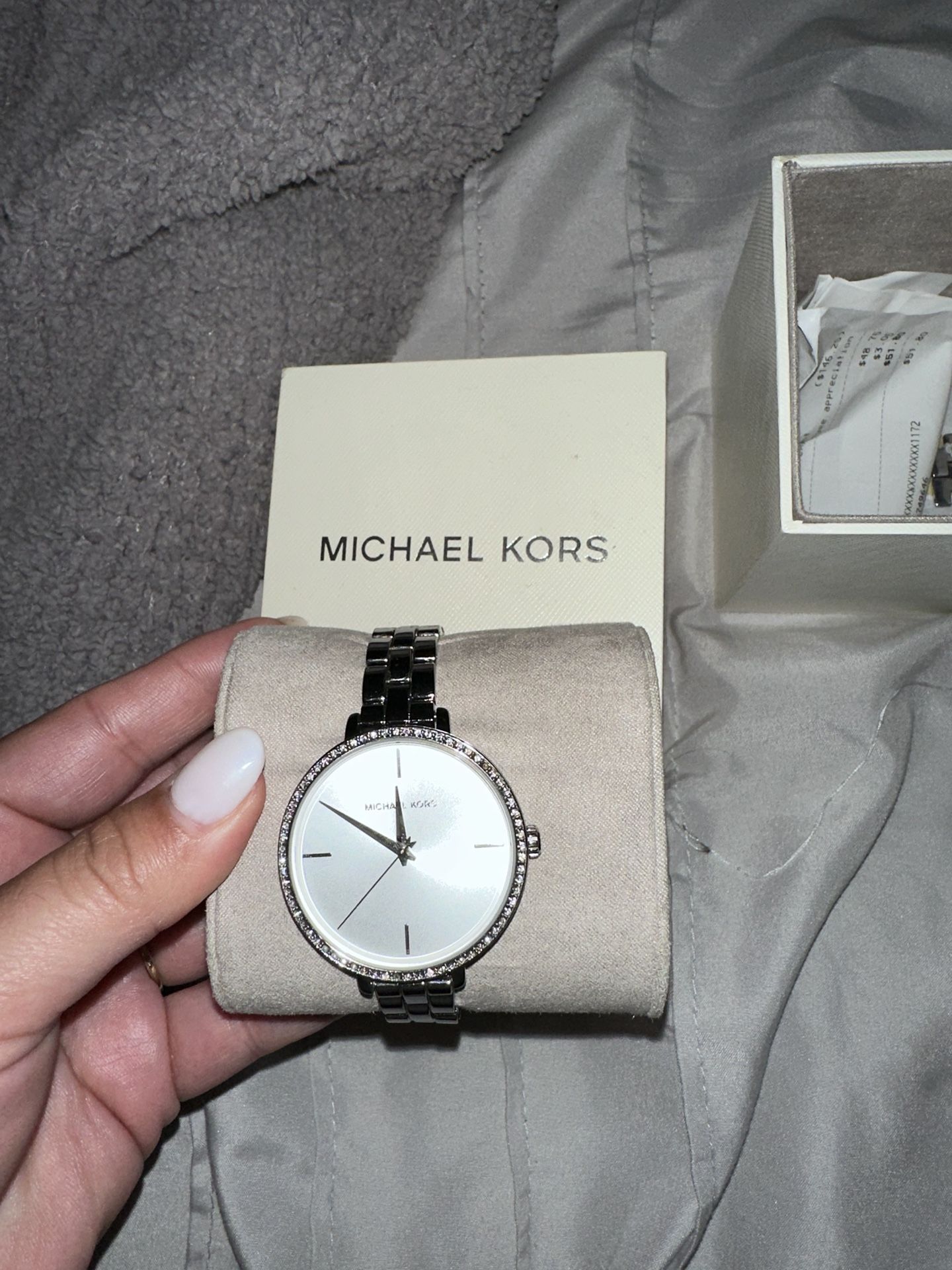 Silver Diamond Face Michael Kors Watch