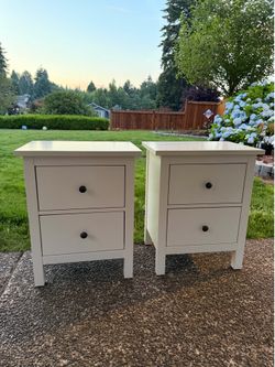 ikea hemnes 2 drawer nightstands (x2) (DELIVERY AVAILABLE)