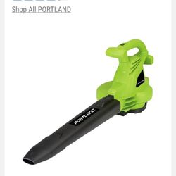 PORTLAND 12 Amp, 230 MPH/375 CFM 3-in-1 Corded Electric Blower Vacuum Mulcher Cost 55$ at the store. Used once. Like new.  Very strong!