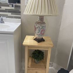 Phone Table And Lamp 
