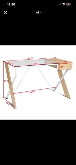 Glass Top Desk