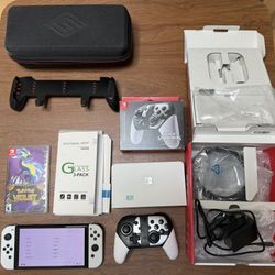 Nintendo Switch OLED Bundle + Pro Controller + Case/Grip + Pokémon Violet