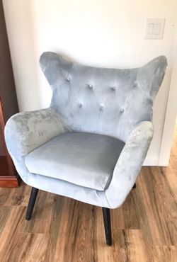 Light Blue Velvet Chair