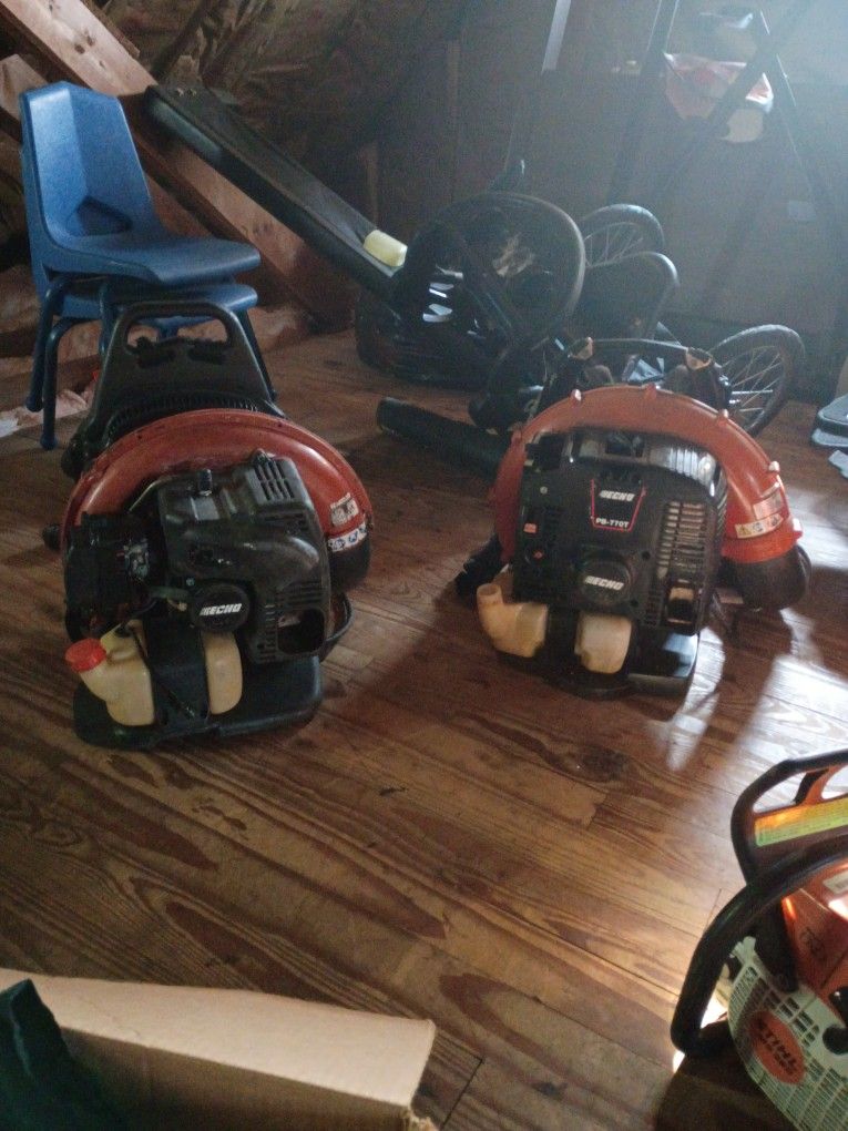 I Have Two Backpack Echo Blowers Commercial And Mint Condition Still Work